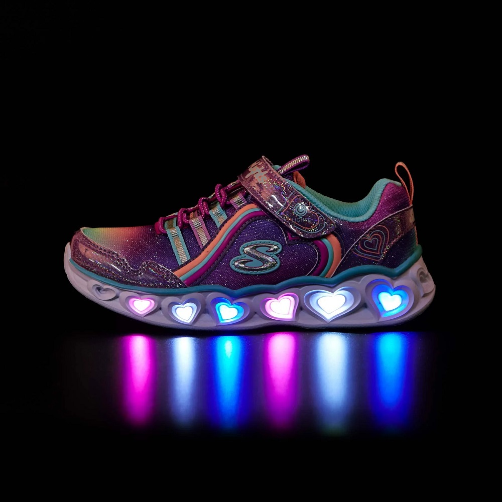 Skechers Heart Lights - Rainbow Lux Kız Çocuk Işıklı Spor Ayakkabı (302308L PRMT) Skechers Heart Lights - Rainbow Lux Kız Çocuk Işıklı Spor Ayakkabı (302308L PRMT)